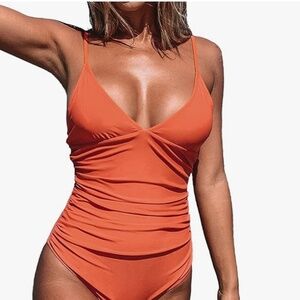 CUPSHE Women's One Piece V Neck Bathing Suit